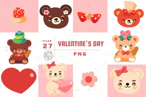 Download Love Bear Illustrations Pack - Bear illustration Collection