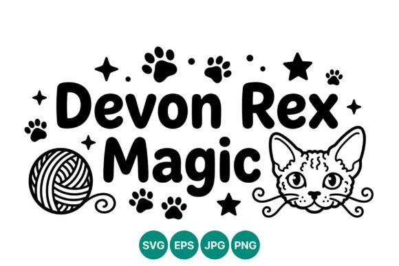 Download Devon Rex Magic Cat Vector Art - Premium Resources