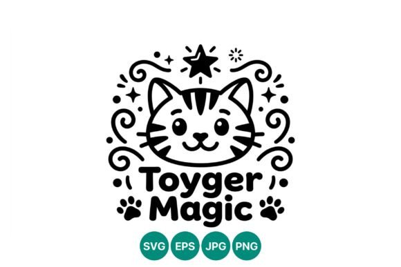 Download Toyger Magic Cat Face Vector Art - Premium Resources